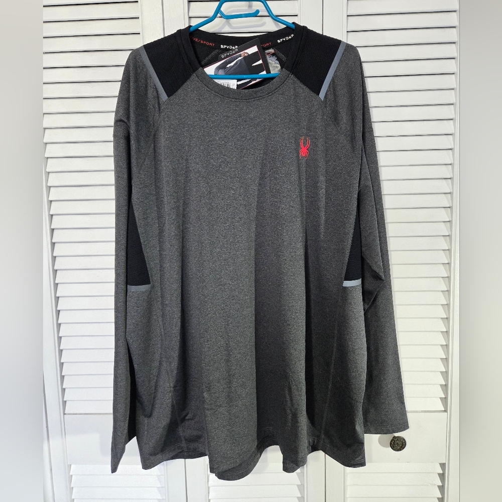 Spyder Men's Gray Long Sleeve Shirt